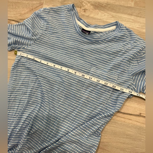 Patagonia 3/4 Sleeve Woman’s Blue Stripe T-Shirt Size XS - Picture 8 of 10